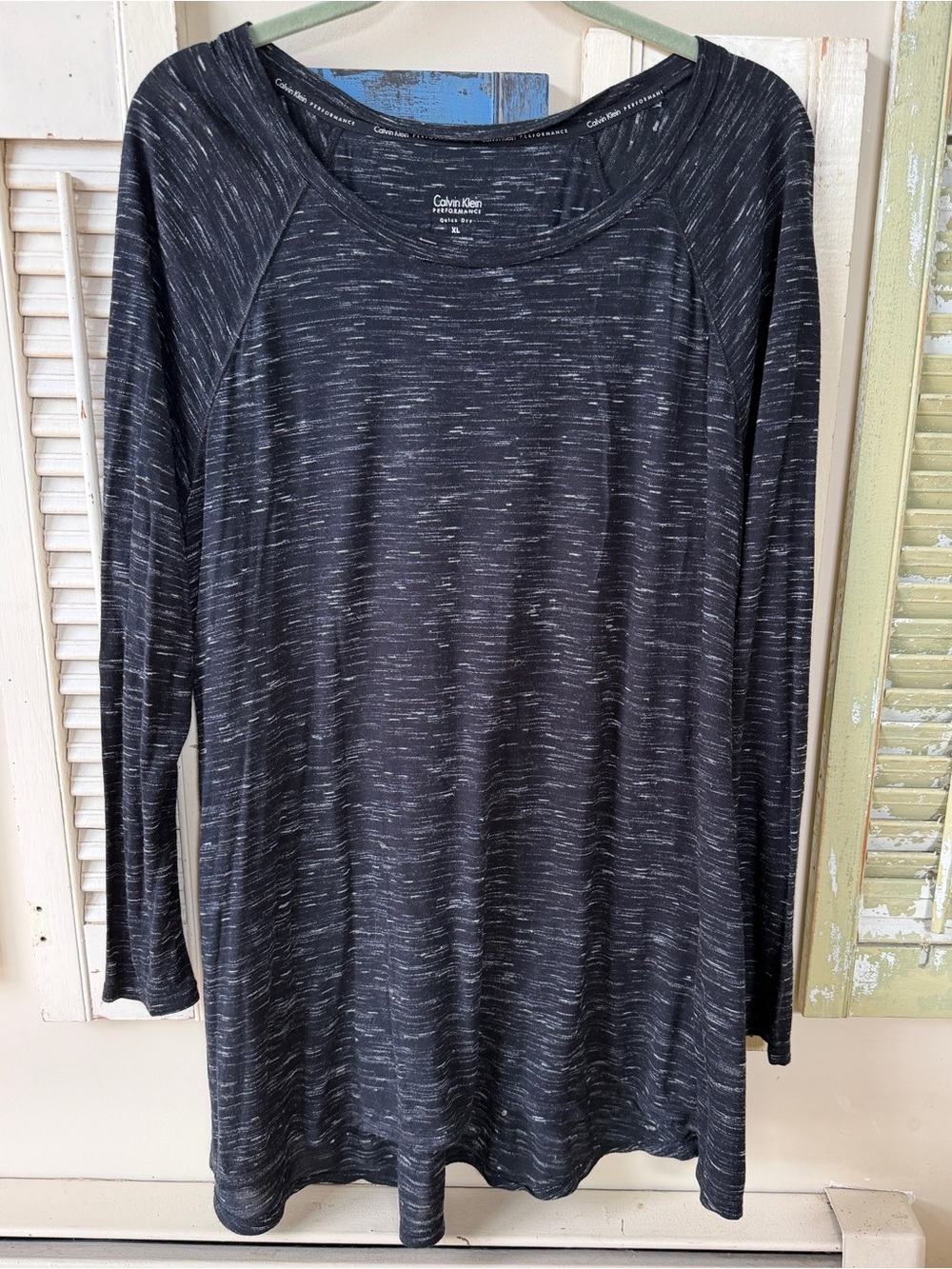 Calvin Klein Performance Quick Dry long sleeve, heather grey XL